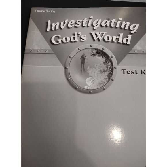 Abeka Investigating God's World Quiz and Worksheet Key / Test Key 4th Ed. - Picture 3 of 3